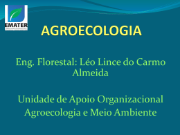 MARCO REFERENCIAL EM AGROECOLOGIA