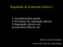 Regulação da Expressão Gênica em Procariotos