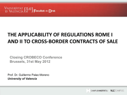 Rome I - elra european land registry association