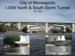 City of Minneapolis I-35W North & South Storm Tunnel