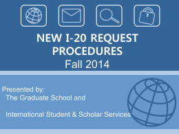 2014 I-20 Procedures