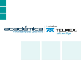 Presentación de Académica-Telmex