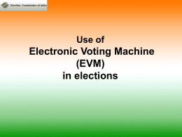 EVM - Election Commission of India