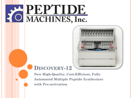 - Peptide Machines, Inc.