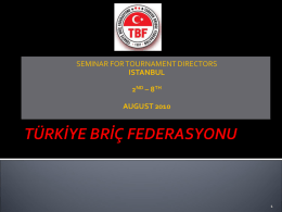 1 Where - T&uuml;rkiye Bri&ccedil; Federasyonu