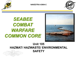 PPT: Common Core 105 Hazmat