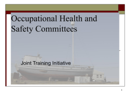 HEALTH AND SAFETY