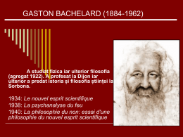 GASTON BACHELARD (1884