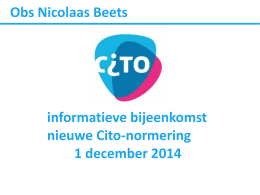 ppt_cito_hernormering - OBS Nicolaas Beetsschool