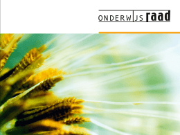 Lezing - Onderwijsraad