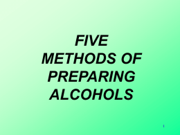 5 methods of preparing alcohols
