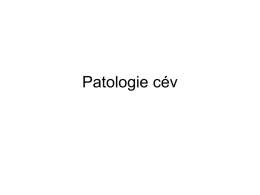Patologie cév