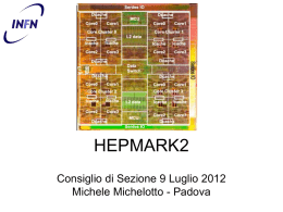 HEPMARK2 - INFN - Sezione di Padova