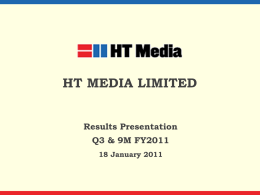 HTM-Q3-FY2011-UFR-Presentation