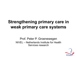 The benefits of primary care