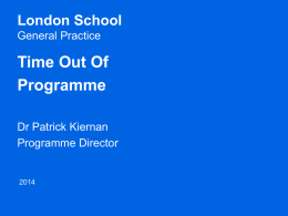 Time Out Of Programme
