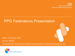 North Charnwood GP Community Network Ltd Presentation
