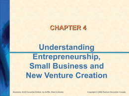 Business ch 4 - Entrepreneurship