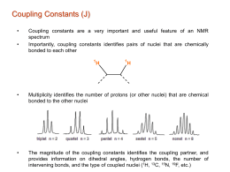 Chapter 3: Coupling Constants