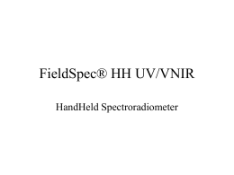 FieldSpec® HH UV/VNIR
