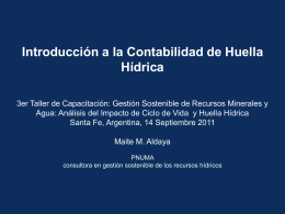 9. Introduccion contabilidad Huella Hidrica_Aldaya 2011