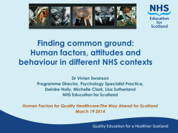 Finding Common Ground - Clinical Skills Managed Educational