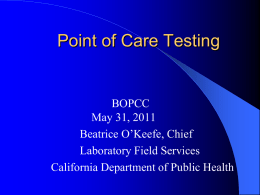 Point of Case Testing