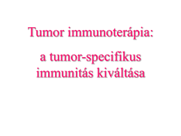 tumor antigének - ELTE Szerves Kémiai Tanszék