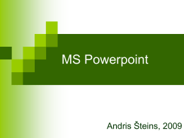 MS Powerpoint - Ventspils 4. vidusskola