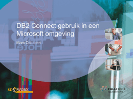 DB2 Connect ervaringen in een Microsoft omgeving