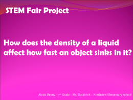 Alexis D STEM Fair Project