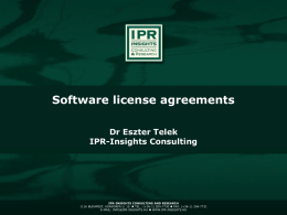 Software licence