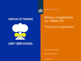 operational training expertise innovation Intelligence CenTrEx CBRNe