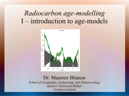 Radiocarbon age-modelling I – introduction to age