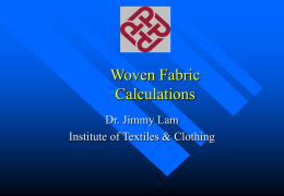 Woven Fabric Calculation