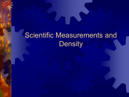 Measurements and Density