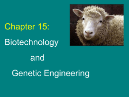 Genetic engineering - Garnet Valley School District