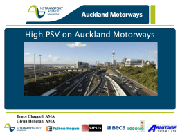 High PSV on Auckland Motorways