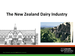 The New Zealand Dairy Industry