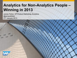 Introducing SAP HANA Analytics
