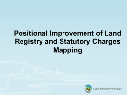 Positional Improvement in Land Registry in Northern Ireland.
