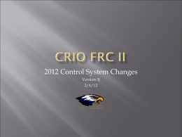 cRIO FRC II