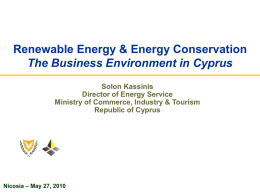 The Business Environment in Cyprus