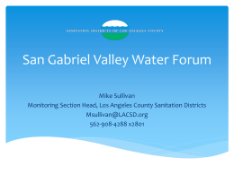 San Gabriel Valley Water Forum - San Gabriel Valley Municipal