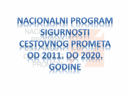 Nacionalni program sigurnosti cestovnog prometa od 2011. do 2020