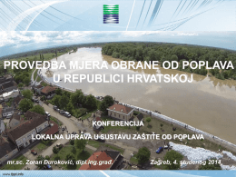 Obrana od poplava u Zagrebu Zoran Đuroković, Hrvatske vode