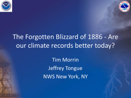 The Forgotten Blizzard of 1886