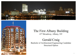 The First Albany Building 677 Broadway, Albany, NY Gerald Craig