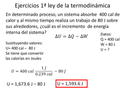 Fisica 8 ejercicos 1a. ley termo