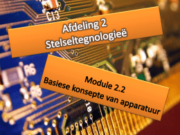 Module 2.2 – Basiese konsepte van apparatuur